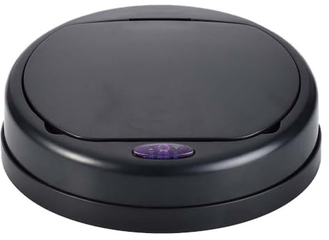 KITCHEN MOVE Couvercle de poubelle automatique rond modèle SOHO Noir Full Black