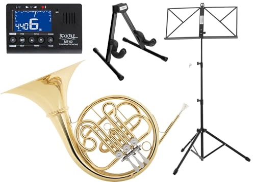 Classic Cantabile Brass WH-702-L Bb Waldhorn Set, Neusilber-Ventile