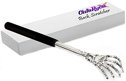 OntaRyon Rascador de Espalda Telescópico – Gadget Divertido y Original, Idea de Regalo para Adultos y Familia, Regalo para Hombre y Mujer, Back Scratcher (Negro)