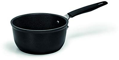 Barazzoni 33 Carati Casseruola Manico Lungo cm 16 Novita Made in Italy Rivestimento Polvere di Diamente Naturale Induzione Nickel Free PFOA Free