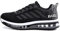 Baskets Homme Femme Chaussures de Course Sport Unisexe Sneakers Gym Fitness Multicolore Respirante Shoes(833-BK36),36 EU,Noir