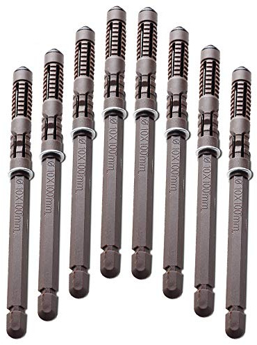 Floating Shelf Brackets -8 Pack Heavy Duty Wood Invisible Shelf Brackets with Screws,DIY Adjustable Hardware Blind Supports Shelves 120LBS Ø10 x 100mm(8 Pack)