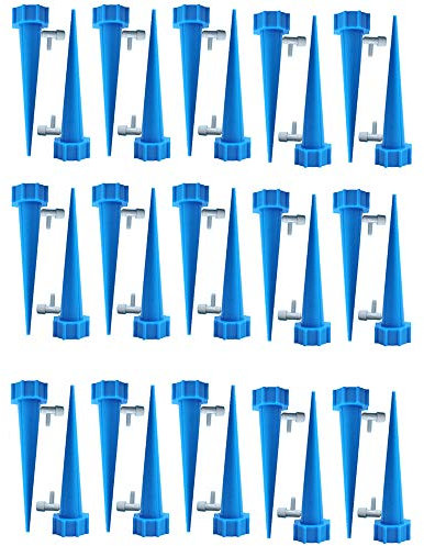 ZoneYan Goutte à Goutte Bouteille, Irrigation Goutte à Goutte Bouteille, Arroseur Automatique Plantes, Arrosage Goutte a Goutte, avec Vannes de Régulation, pour Jardin Maison Intérieur Extérieur