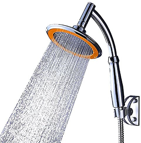 YORKING Shower Head High-pressure 360°Adjustable 3 Modes Shower Nozzle Stainless Steel Powerful Energy Water Saving Shower Sprinkler