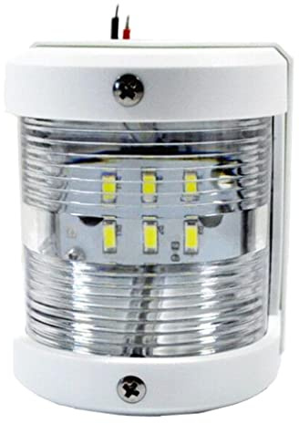 Toygogo Bateau 12 V Feux De Navigation Blanc Poupe Lumière Marine Sécurité Nuit Voile Signal Lampe pour Bateau De Pêche Yacht Ponton
