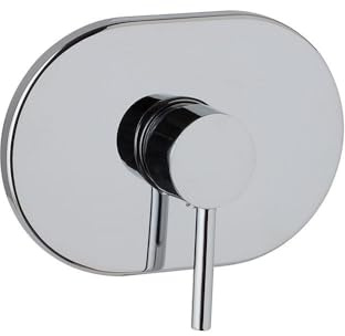 Kiamami Valentina Gruppo Miscelatore Incasso Doccia Cromato Linea Fassa | Corpo in ottone, leva in zinco, placca esterna 12,5x18 cm, attacchi 1/2'', certificato ACS