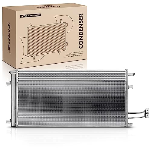 A-Premium Air Conditioning A/C Condenser Compatible with Chevrolet, GMC, Cadillac Vehicles - Silverado, Tahoe, Sierra, Yukon, Escalade