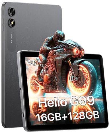 UMIDIGI Tablet 10 Pollici, Android 13 con Helio G99, 16GB RAM+128GB ROM/TF 1TB, Dual SIM 4G Tablet Android, 8MP Fotocamera/6000mAh/Bluetooth/WiFi/Face ID/GPS, G3 Tab Ultra