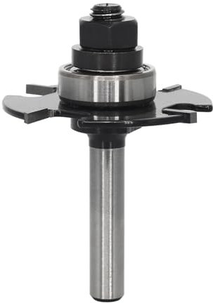 AKYLIN Fresa a disco 8 mm, fresa per legno Biscuit con cuscinetto, fresa a disco per fresa superiore, fresa piegata, altezza di taglio 3 mm