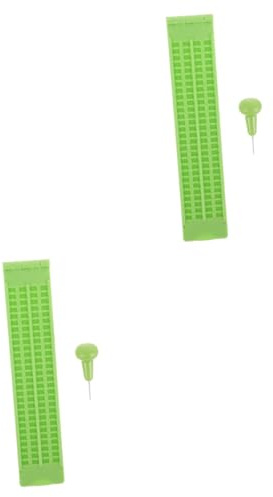 Baluue 2sätze Blind Braille Writing Kit Zeilen Felder Braille Stylus Für Blinde Tragbar Und Langlebig Einfach Zu Bedienen Für Lernen Von Blindenschrift