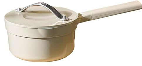 1.6 Quart Sauce Pan with Lid, Non Stick Small Saucepan Pot for Cooking with Pour Spout and Handle, Available for Stove, Induction, Gas, Non Toxic, PFOA Free