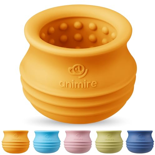 Animire Leckerli-Dosierendes Hundespielzeug, langlebig, interaktives Puzzle-Spielzeug für Hunde, füllbare Hundeanreicherung, gefrorenes Lecklecken-Spielzeug für Langeweile, BPA-freies Silikon