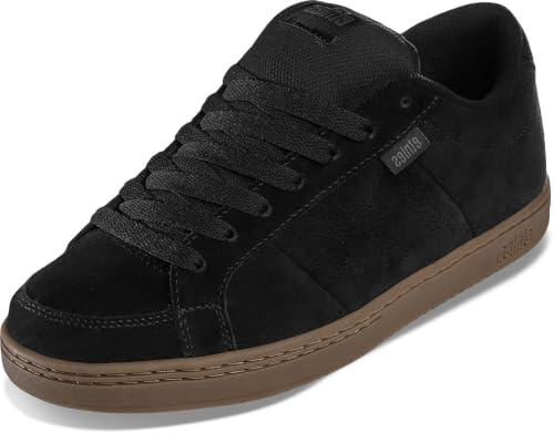 Etnies Kingpin - Classic Skate Heritage Fashion Style with on-Trend Puffy Look, Reinforced Cupsole - Black/Grey/Gum - 13