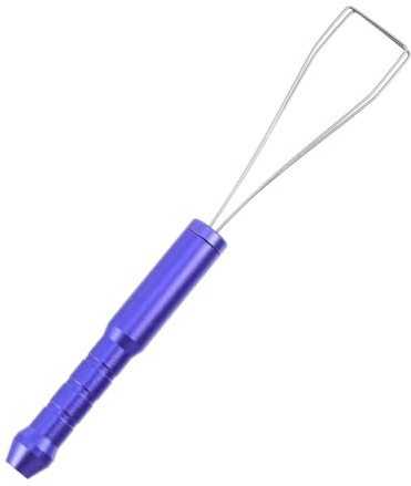 Operitacx Tastenkappenabzieher aus Aluminiumlegierung Violett | Rundes Gehäuse, Flexibel und Langlebig, Kompatibel mit Meisten Modellen, Komfortable Handhabung