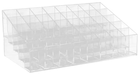FOMIYES Multi-grid Lipstick Holder 40-slot Delicate Lipstick Rack 2pcs Household Makeup Organiser for Dressing Table Cosmetic Storage Display