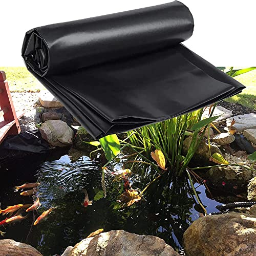 Revêtement de bassin imperméable en polyéthylène haute densité – 0,2 mm d'épaisseur – Film préformé pour étangs à poissons et cascades de jardin multiples (1 x 4 m)