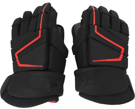 Jenngaoo Eishockey Handschuhe, Atmungsaktive Sportausrüstung mit Nylon und Eva-Schaum für Verstärkten Schutz, Leichtes Design mit Gripverbesserung und Gelenkpolsterung, Ideal für E