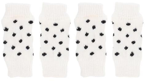 Toddmomy 4stücke Hunde Schutzmanschetten Atmungsaktiv und Sicher rutschfeste Beinschutzsocken Dekorative Beinwärmer für Haustiere