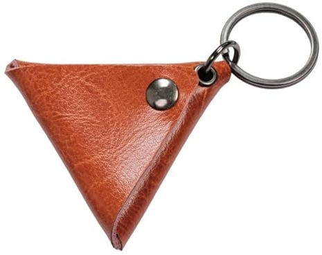 Nyckelring med plektrumhållare, 4-pack triangulär gitarrplockhållare Nyckelring Fodral Flerfärgad(Orange)