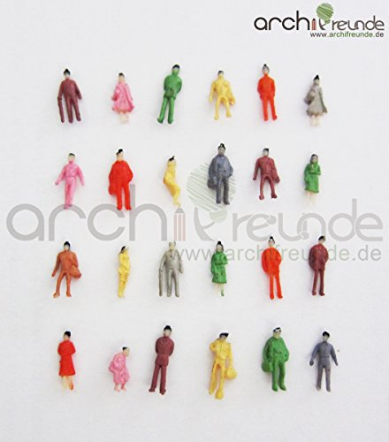 Archifreunde 100 Figuren Reisende Modellbahnfiguren N 1:160 11mm
