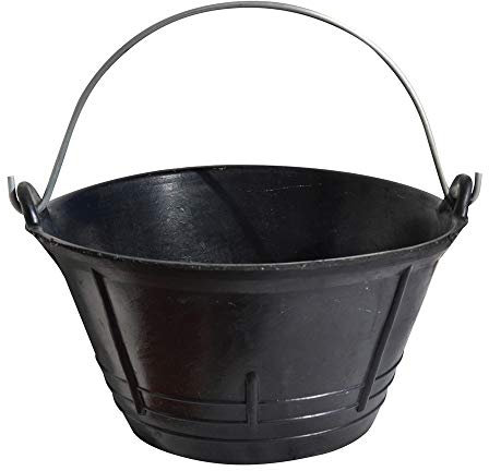 Cevik F-8800IT - Herramienta Manual Cubo italiano caucho 11 lt. Alto 18 cm. Boca 32 cm.