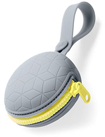 Skip Hop Silicone Pacifier Holder, Grab & Go, Grey