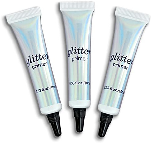 Glitter Eyeshadow Primer, Long Lasting & Smudgeproof Eye Makeup Base Gel, Matte Eyeshadow Base for Oily Lids, Pack of 3