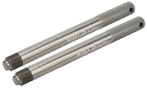 2-teiliges Radausrichtungsstift-Reifenreparaturwerkzeug, Radaufhängungsstiftsatz, Felgenbolzenstift-Führungswerkzeug für die Autoreifenreparatur (M14*1,25)