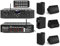 FILODIFFUSIONE AUDIO CON AMPLIFICATORE 4 ZONE VOLUME SEPARABILI + CASSE AUDIO DA PARETE NERE O BIANCHE (6 CASSE GRANDI NERE DA ESTERNO)