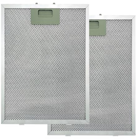 2 Filtri in Metallo per Cappe, Filtro di Ricambio (260 x 230 mm)