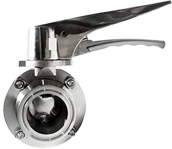 Magnetventil 57/63/76/89/102/108 mm Rohr OD x 2,5 3 3,5 4 TRI -Klemme Sanitär Schmetterling Quetschtrigger -Fließsteuerventil Sus 304 Flecken mit hoher Zugfestigkeit(76mmPipeOD K96mm)