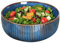 Qudubuy 1800ml Big Serving Bowl - Decorative ‌Ceramic Large Mixing Blue Tableware for Salad, Ramen, Cereal, and Fruit, Dishwasher Safe for Family Gatherings and Restaurant