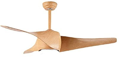 Ventilatore Da Soffitto Con Luce Per Soggiorno Ventilatore Da Soffitto A LED Da 52 Imitazione Ventilatore Da Soffitto In Legno Massello ABS Ventilatore Da Soffitto Soggiorno Muto Retro Telecomando Ve