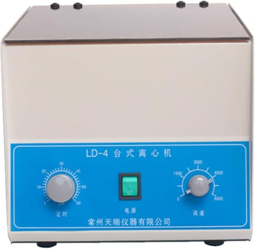 Centrifuge benchtop LD-4 Electric Lab, Machine de centrifugeuse 4000 à 6000 TR/Min avec minuterie et contrôle de la Vitesse pour Le Laboratoire, 50ml * 6