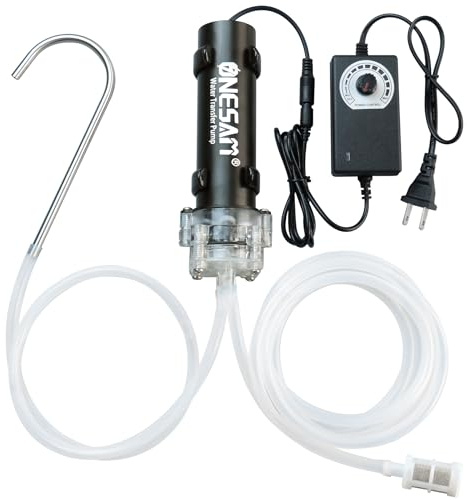 Food Grade Electric Water Transfer Pump Siphon Self-Priming Small Water Pump Kit 110-240V 2L/Min Adjustable Flow For Home Brew,Wine,Beer,Kombucha,Juice,5 Gallon Water,Coffee,Ice Makers,Aquariums