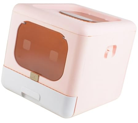 ECVGHD Caja de arena portátil plegable para gatos con cajón de calidad que garantiza durabilidad