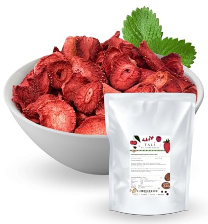 TALI Erdbeeren gefriergetrocknet, Scheiben, 300 g | ohne Zusätze