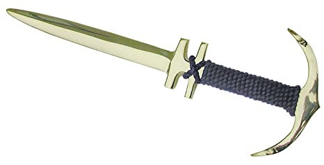 Sea-Club Abrecartas – Ancla latón & Tau/Sisal decoración marítima