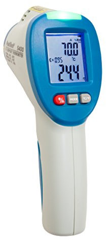 PeakTech 5400 - IR Messgerät, Infrarotthermometer (-50°/260°), Oberflächen Thermometer, Taupunktscanner (-30°/100°), LED Umweltmessgerät, Thermodetektor Feuchtigkeit (0-100%), Taupunkt Messgerät