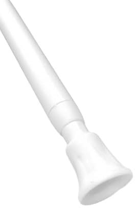 WHITE SPRING LOADED TENSION ROD 60-100cm (24-40) Nets At Home