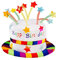 Boland 00932 - Chapeau Happy Birthday, Chapeau en peluche pour anniversaire, gâteau, cadeau, surprise, fête, décoration