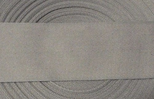Großhandel für Schneiderbedarf 5 m Baumwollband 50 mm grau