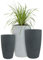 Pflanzwerk® Pflanzkübel Kunststoff Pipe Grau 55cm Blumentopf *Frostbeständige Blumenkübel* *100% ÖKOLOGISCH* *2 Jahre GARANTIE* *Premium Pflanzenkübel Qualität*