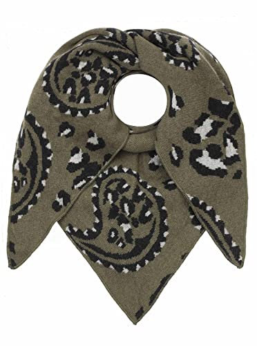 Zwillingsherz Foulard triangulaire avec cachemire et laine pour femme, fille, garçon, enfant Foulard cachemire de qualité supérieure au motif léopard Écharpe pour femme pour l'été, l'automne,
