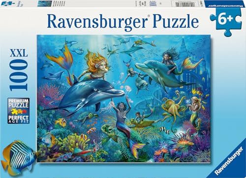 Ravensburger Kinderpuzzle - 12000864 Abenteuer unter Wasser - 100 Teile XXL Puzzle für Kinder ab 6 Jahren