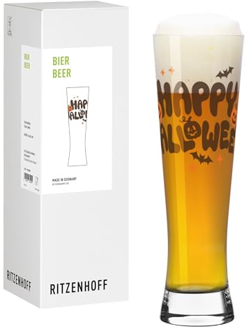 RITZENHOFF 8292001 Bierglas 400 ml, Serie Halloween – mit mystischem Design und schaurig-schönem Charme – Made in Germany