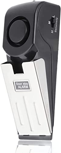 Sonew 120dB Türstopper Alarm, Keilförmige Türstopper Drahtlose Alarmanlage, Türstopper Mit Alarm für die Sicherheit des Hauses