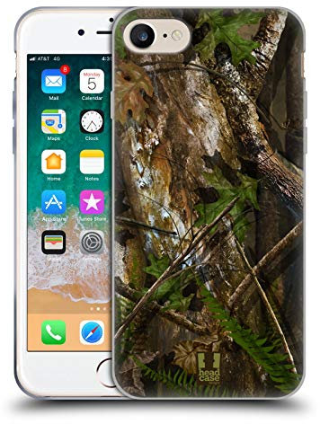 Head Case Designs Chasse À La Dinde en Bois Dur Chasse Au Camouflage Coque en Gel [Protection de Qualité Militaire] Compatible avec Apple iPhone 7/8 / SE 2020 & 2022 Et Compatible avec MagSafe