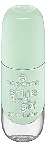 essence cosmetics shine last & go! gel nail polish, Gellack, Nagellack, Nr. 42 everybody say yeah, grün, gelig, glänzend, ohne Aceton, vegan, ohne Konservierungsstoffe (8ml)