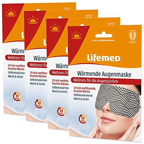 4er Set Wärmende Augenmaske Wärmemaske Gesichtsmaske Wärme Augenrelax Maske Migränemaske Entspannung